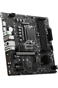 Материнская плата MSI PRO B760M-P DDR5, LGA 1700, Intel B760, 4xDDR5, 4xSATA, 2xM.2, 1xPCIe 4.0 x16, 2xPCIe 3.0 x1, 1xHDMI, 1xDP, 1xVGA, 1x1Gb LAN, 4xUSB-A 2.0, 1xUSB-A 3.2 Gen 1, 1xUSB-C 3.2 Gen 2, 3x3.5 мм, 7.1, mATX