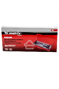 Набор шоферский MATRIX 13582  с квадратом 1/2'' 24 предм. master