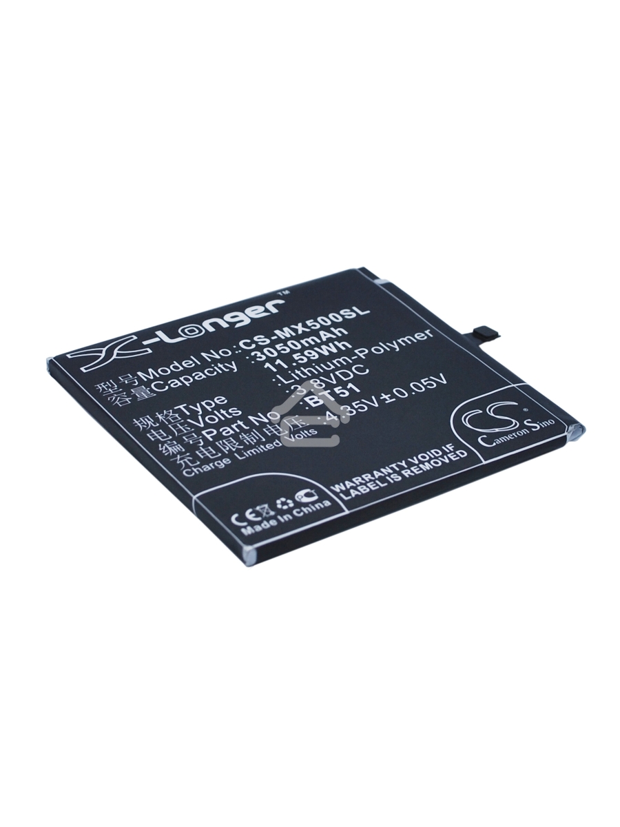 Аккумулятор CameronSinoCS-MX500SL BT51 для Meizu MX5 3.8V / 3050mAh / 11.59Wh
