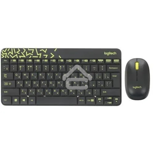 Клавиатура + мышь Logitech Wireless Desktop MK240 Nano Black Retail Combo