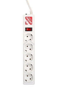 Сетевой фильтр Powercube SPG-B-15-WHITE 5м (5 розеток) белый (коробка)