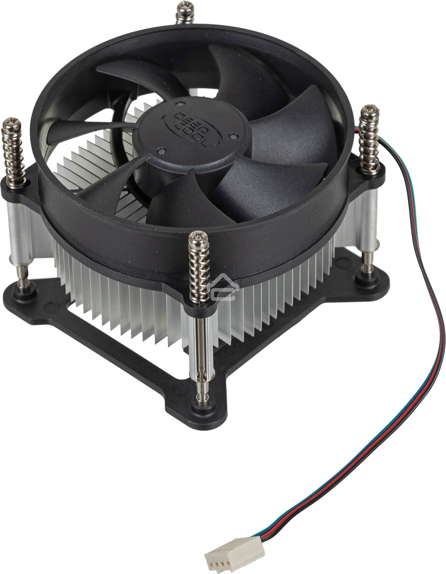Кулер для процессора DEEPCOOL CK-11508 PWM черный, 92 мм, алюминий, 2200 об/мин, 30.1 дБ, 4 pin, 65 Вт, 70 мм
