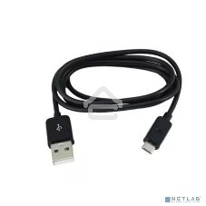 Кабель Rexant USB кабель microUSB длинный штекер 1М черный