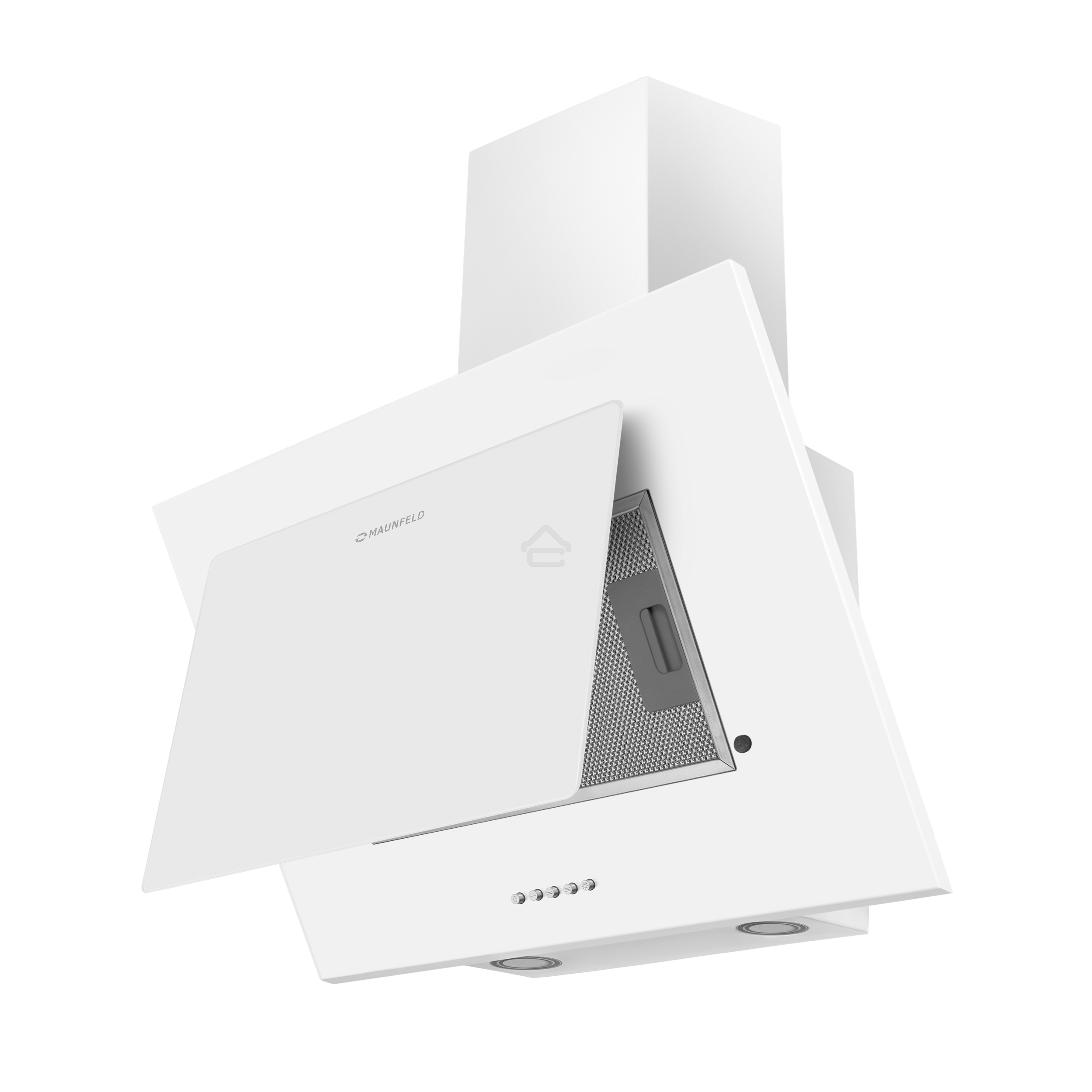 Вытяжка наклонная Maunfeld Tower 60 белый, 60 см, 700 куб. м/ч, 66 дБ