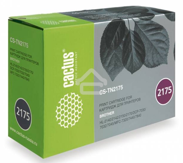 Картридж лазерный Cactus CS-TN2175S черный (2600 стр.) для Brother HL-2140/2150/2170