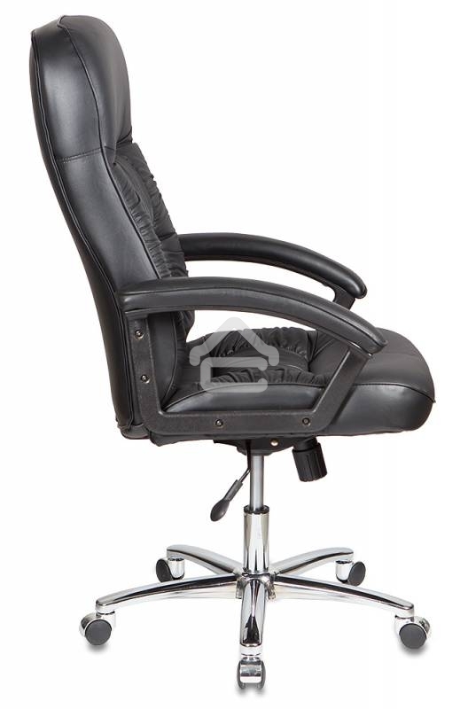 Кресло руководителя Бюрократ T-9908AXSN-AB черный, кожа, крестовина металл