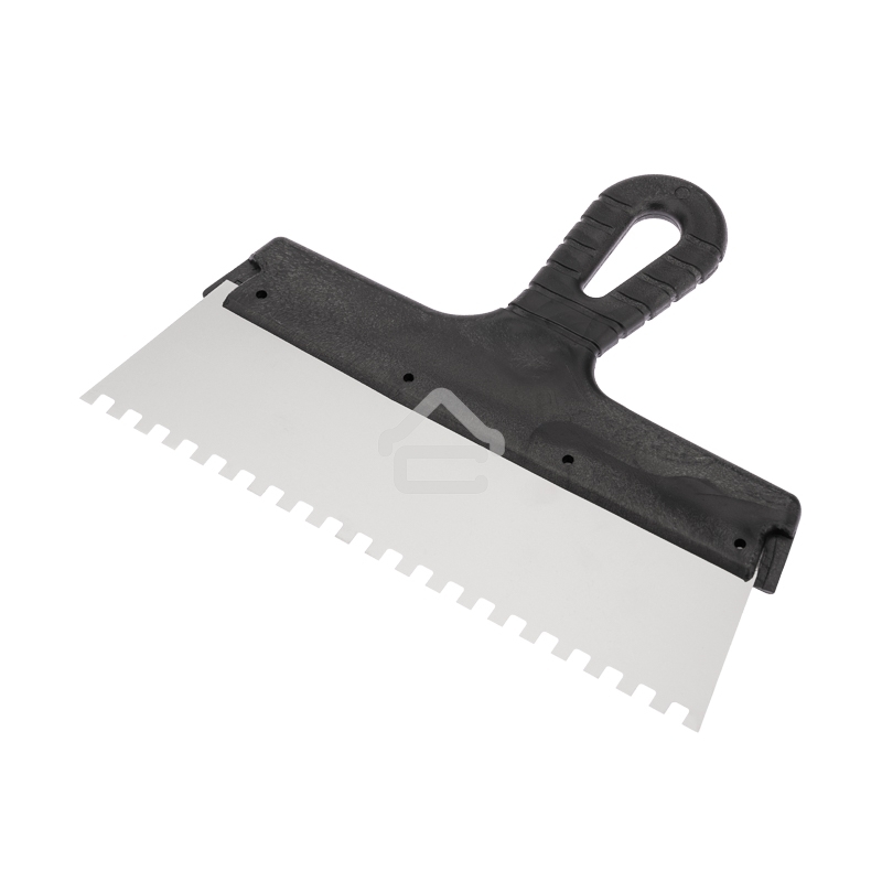 Шпатель фасадный Rexant 250 мм зуб 6х6 нержавеющая сталь, пластмассовая ручка 89-0222