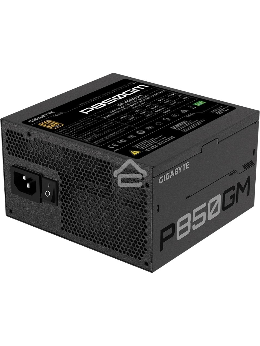 Блок питания Gigabyte GP-P850GM RTL, 850Вт, 80 PLUS Gold, 120мм, модульный, черный