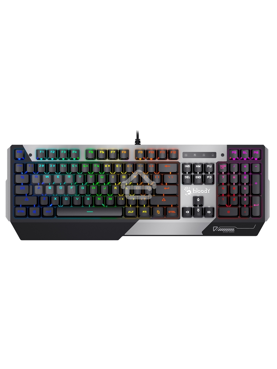 Клавиатура A4Tech Bloody B865N механическая серый/черный USB for gamer LED