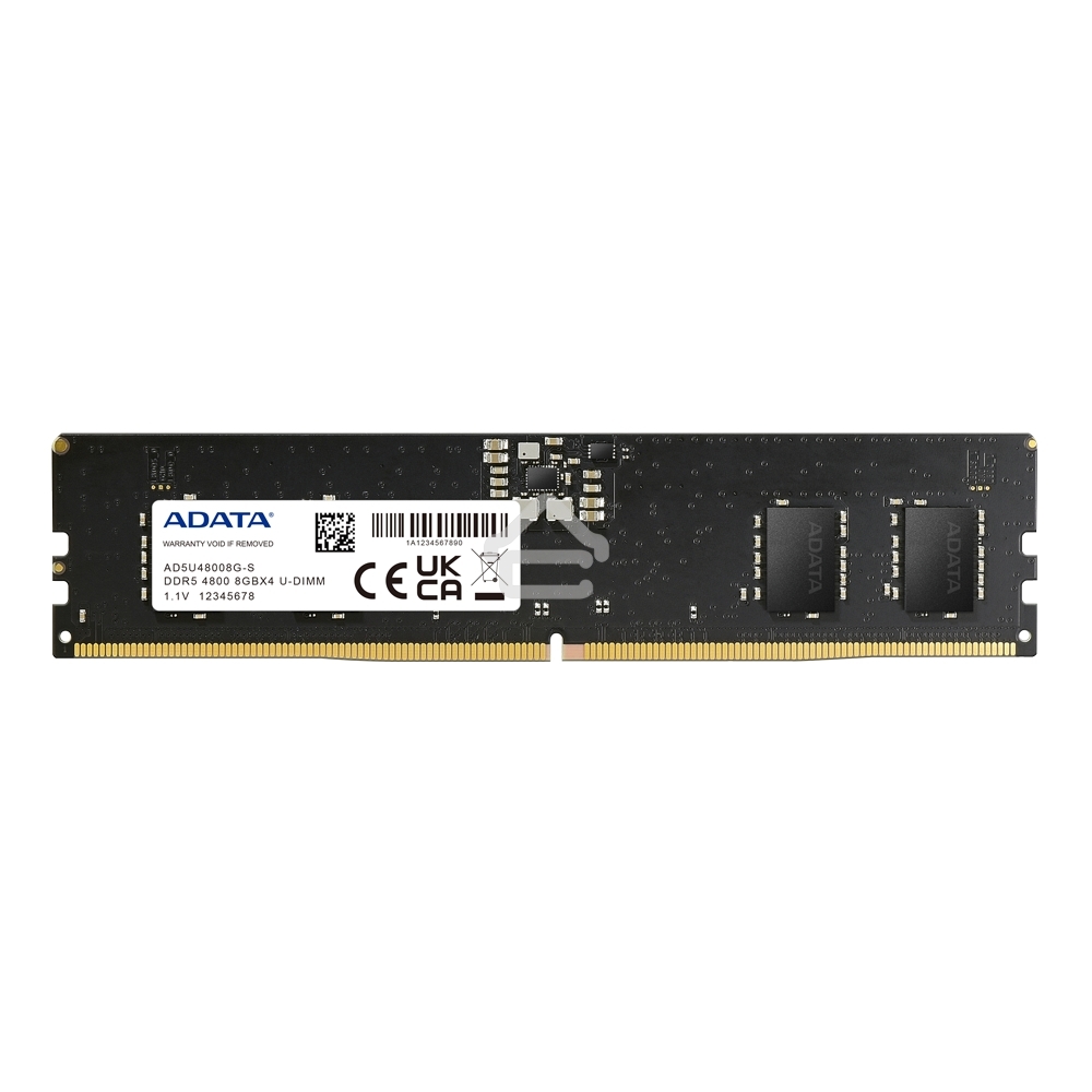 Оперативная память ADATA, DDR5, 8GB (1x8GB), 4800MHz, CL40, UDIMM