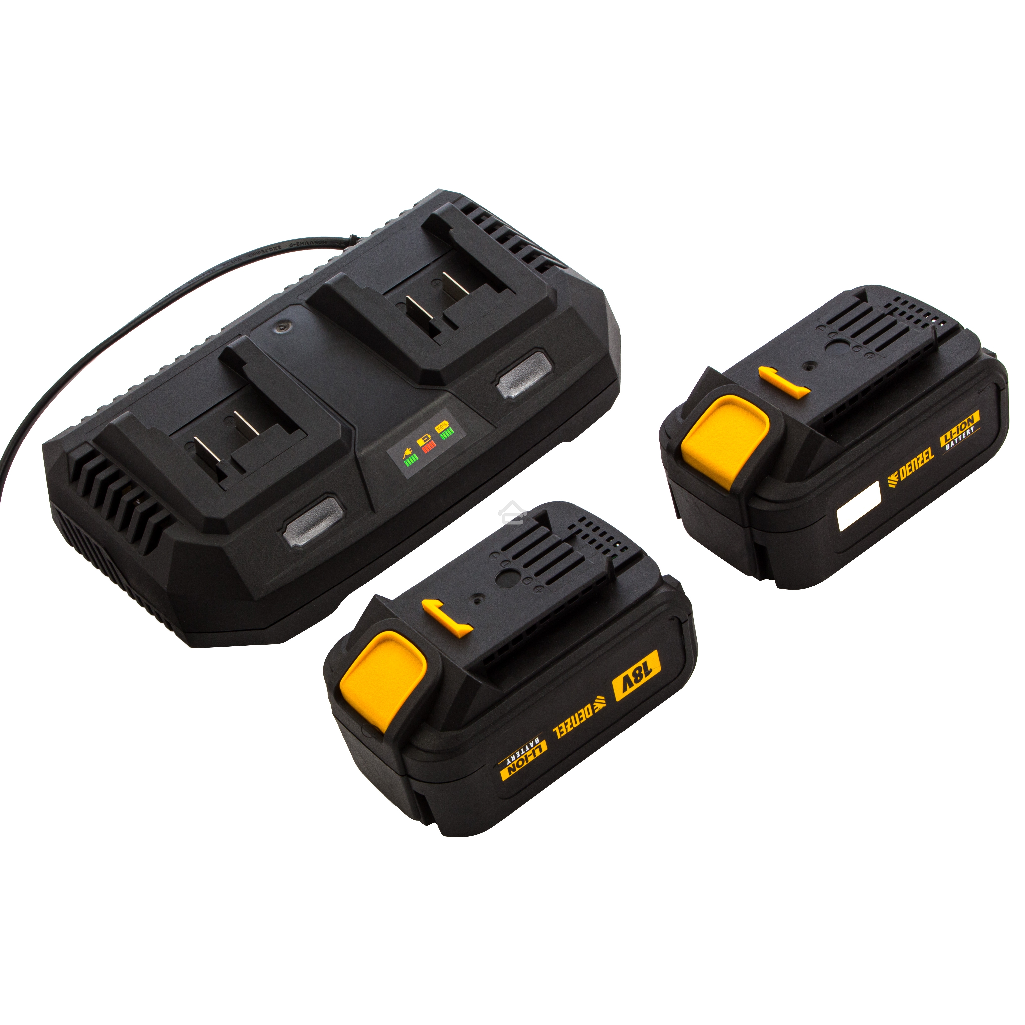 Цепная пила аккумуляторная бесщет. Denzel RCS400-36, Li-ion, 36 В, 4 А·ч, шина 400 мм/ 58610