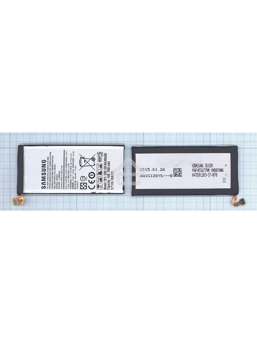 Аккумуляторная батарея EB-BA300ABE для Samsung Galaxy A3 SM-A300F, SM-A300F/DS Duos 3.8V 1900mAh