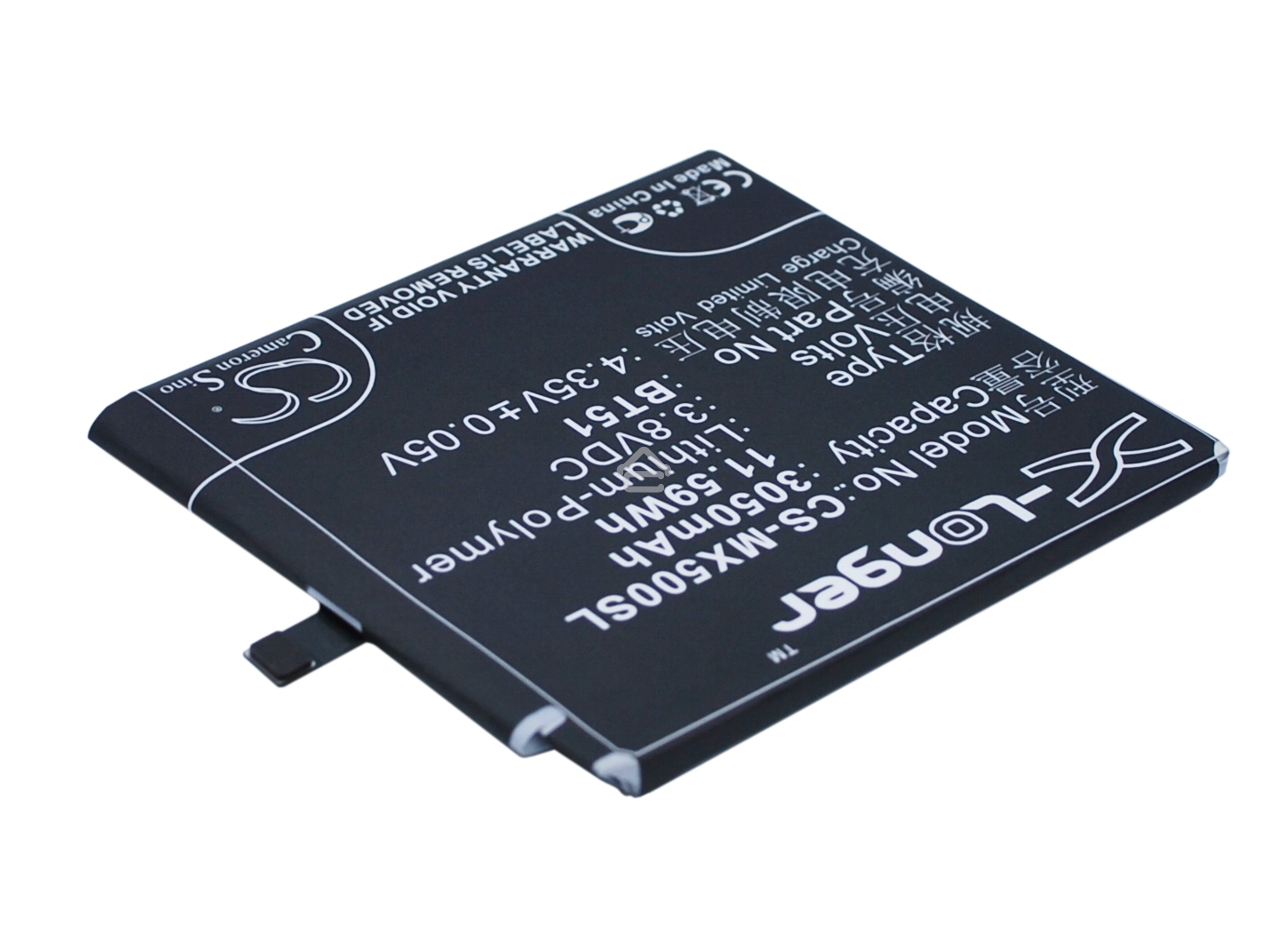 Аккумулятор CameronSinoCS-MX500SL BT51 для Meizu MX5 3.8V / 3050mAh / 11.59Wh