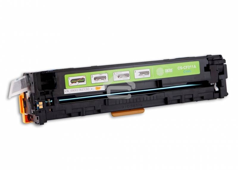 Картридж лазерный Cactus CS-CF211A голубой (1800 стр.) для HP LaserJet Pro 200 M251/M276