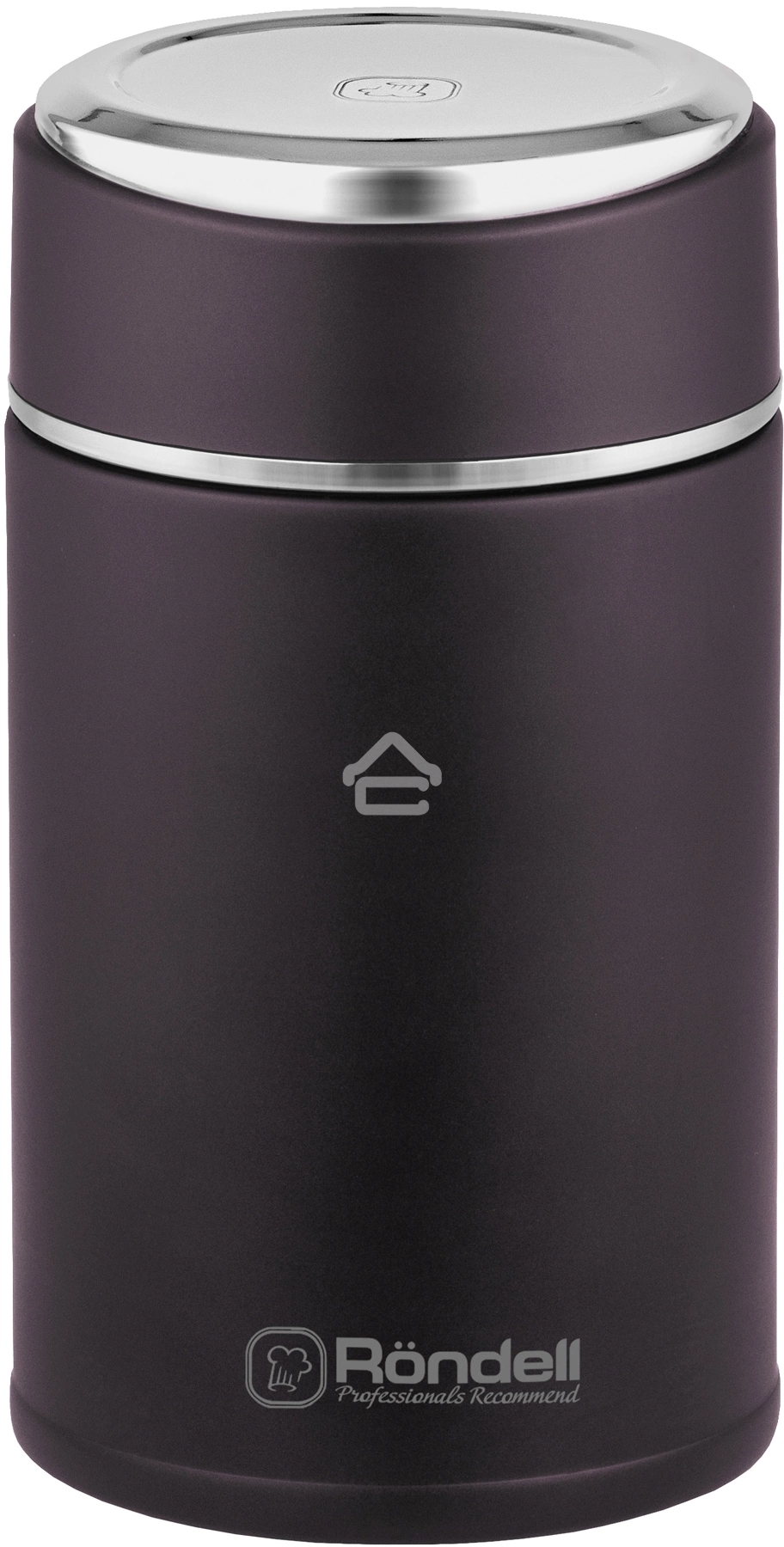 Термос для еды Rondell Tierno RDS-1661 0.7л. бордовый с чехлом картонная коробка