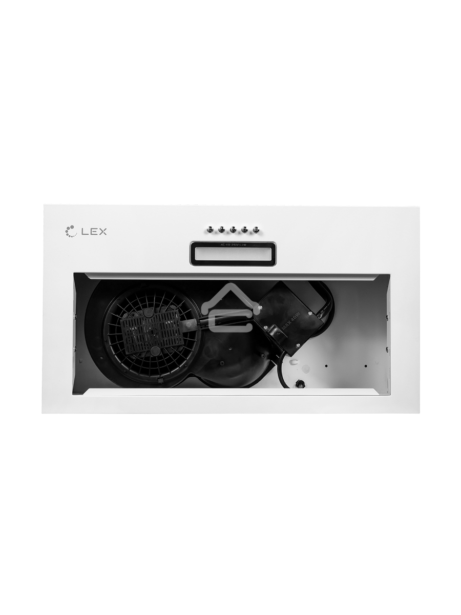 Вытяжка встраиваемая LEX GS Bloc LIGHT 600 белый управление: кнопочное (1 мотор)