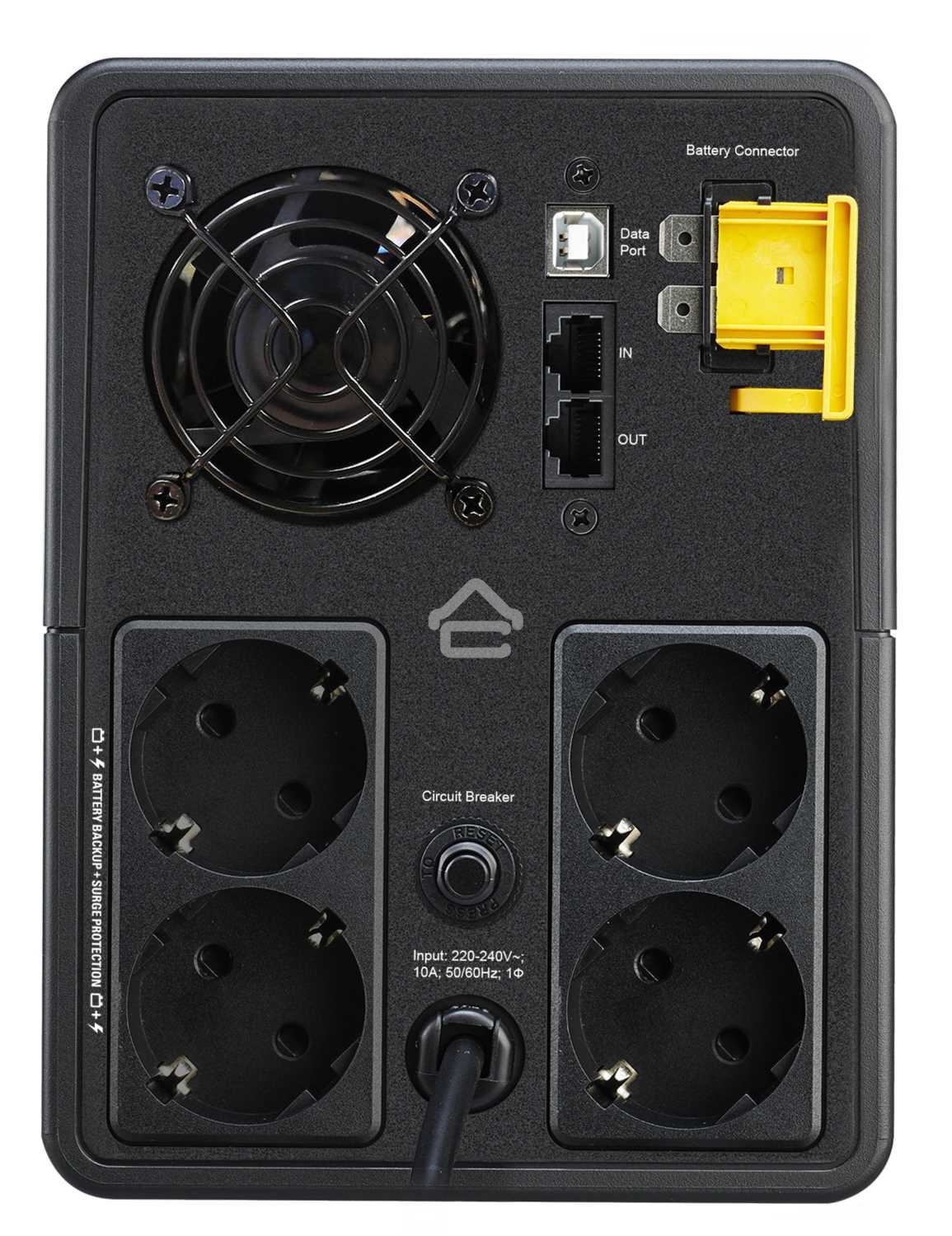 Источник бесперебойного питания APC Back-UPS BX2200MI-GR 1200Вт 2200ВА черный
