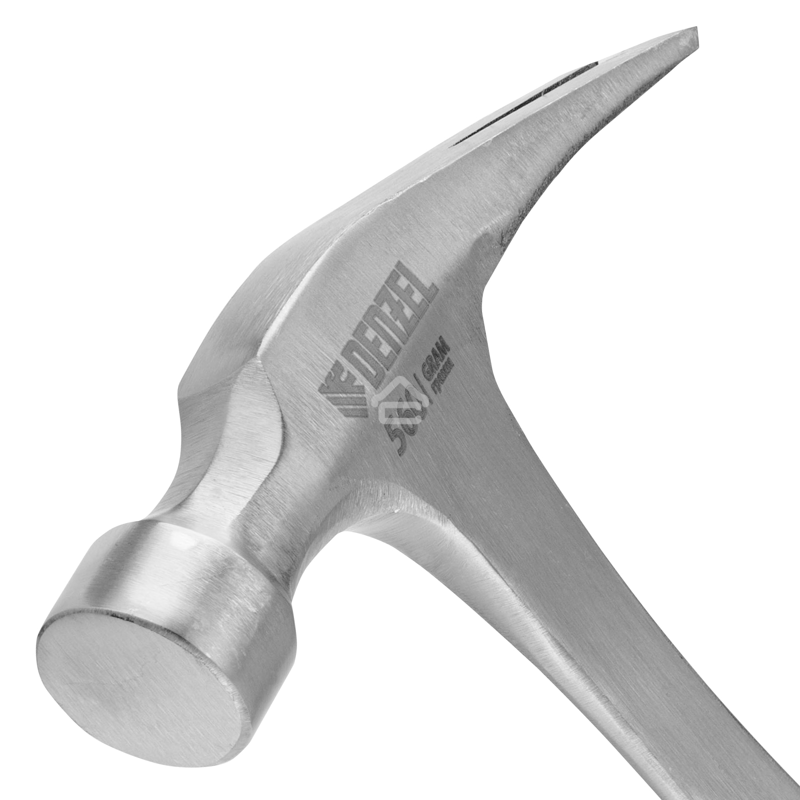 Молоток-гвоздодер Denzel 560 г, цельнометаллический, двухкомпонентная рукоятка