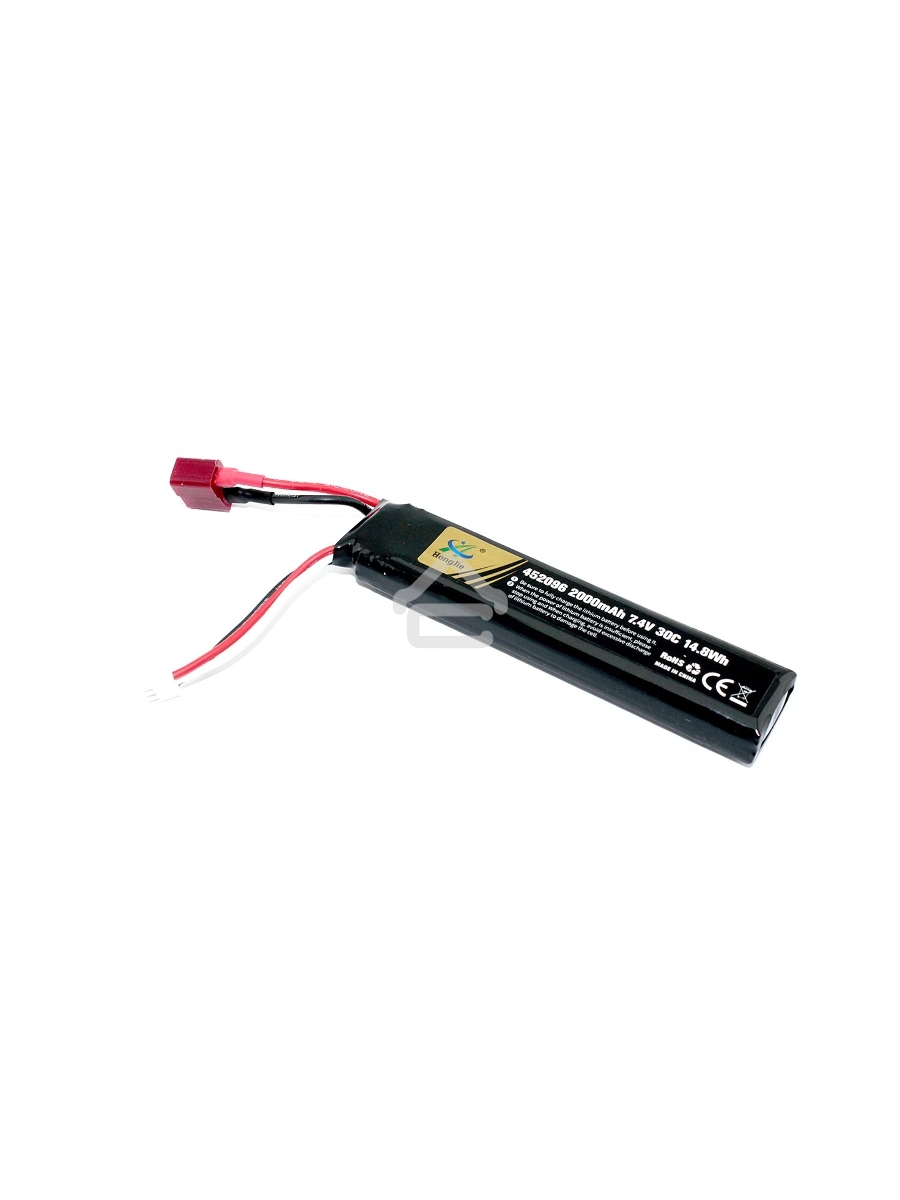 Аккумулятор Li-Pol 7.4V 452096 2000mAh разъем T-plug