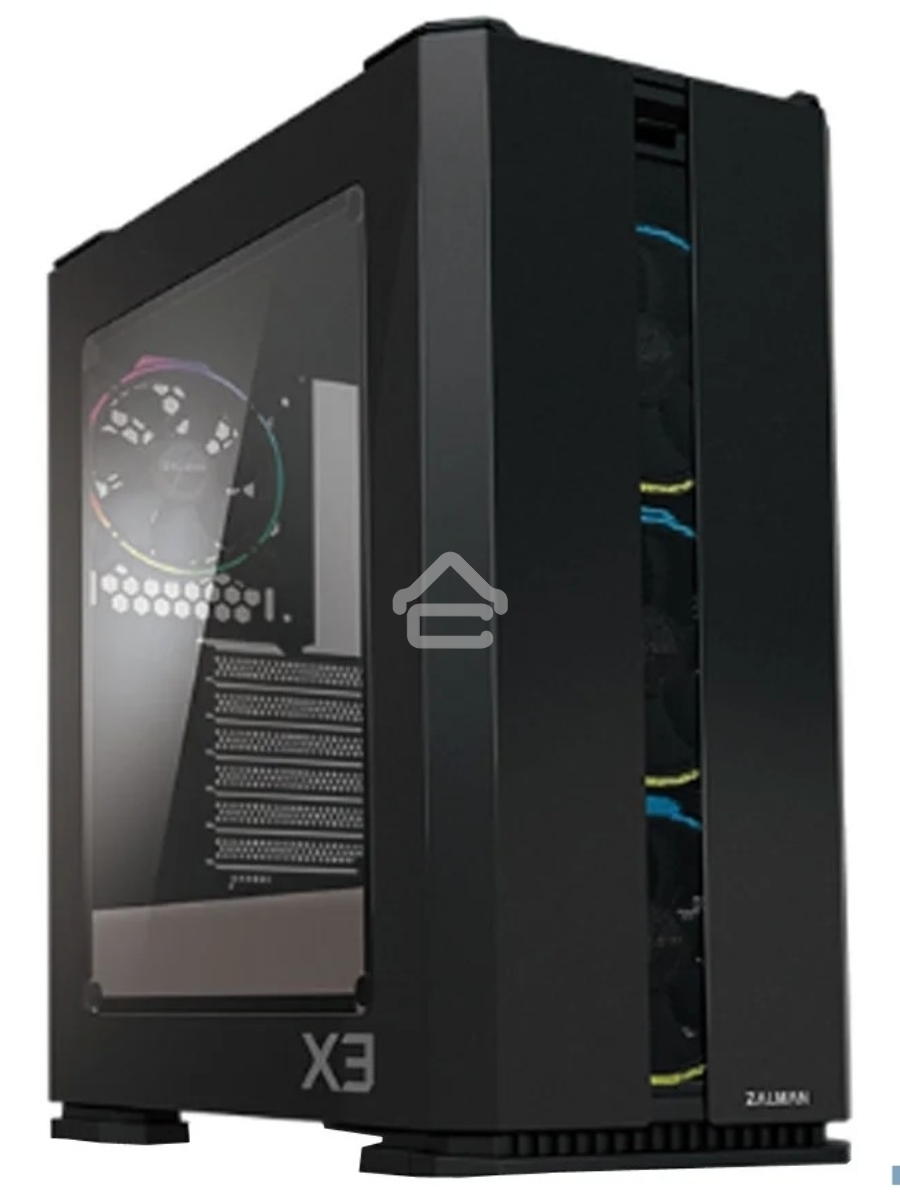 Компьютерный корпус ZALMAN X3, ATX, BLACK, WINDOW, 2x3.5