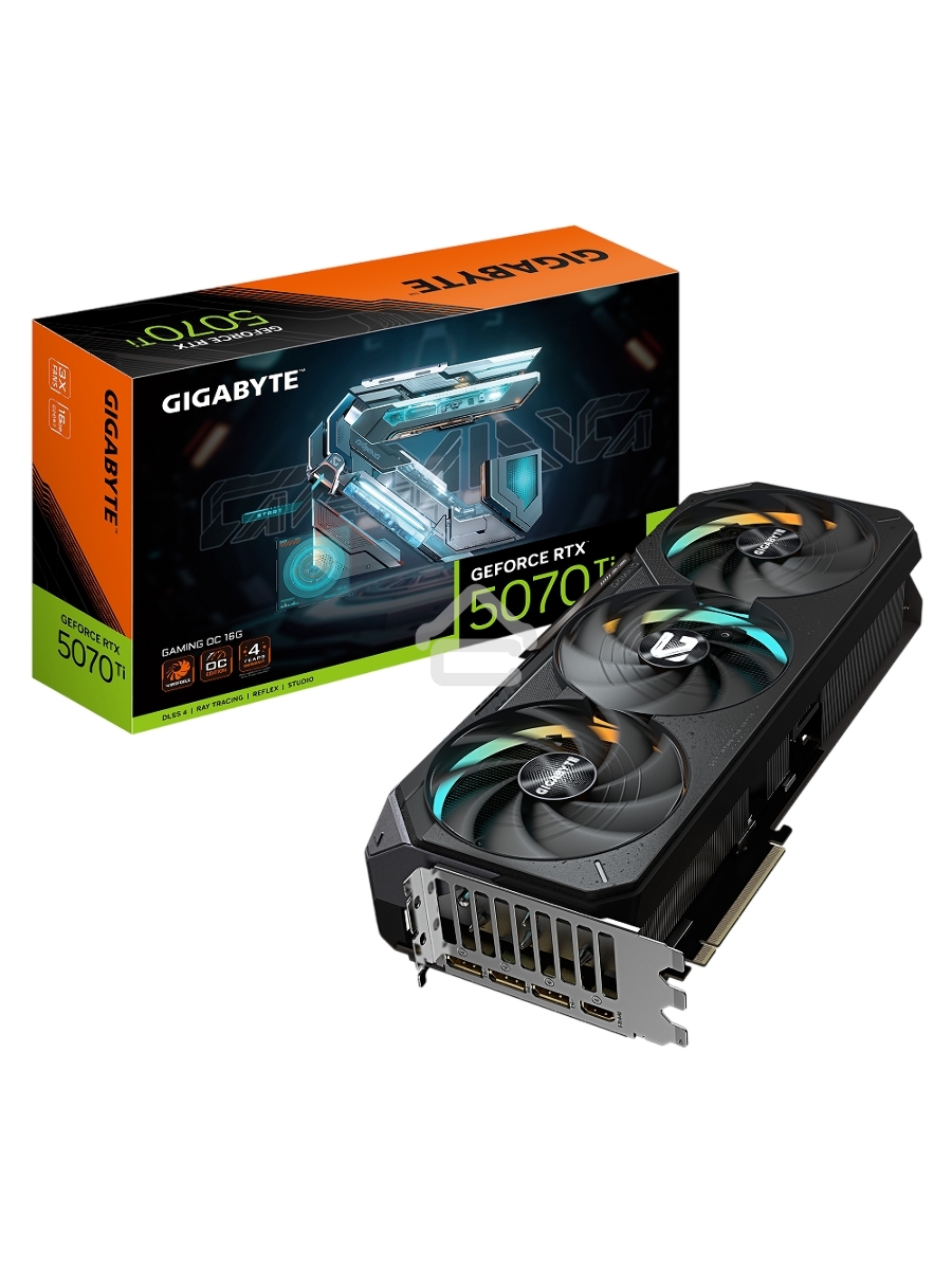 Видеокарта Gigabyte GV-N507TGAMING OC-16GD 1.0 NV RTX5070TI 16Gb 256bit GDDR7 2805/28000/HDMI
