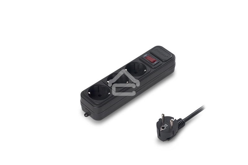 Сетевой фильтр ExeGate EX221182RUS SP-3-5B (3 розетки, 5м, евровилка, черный)