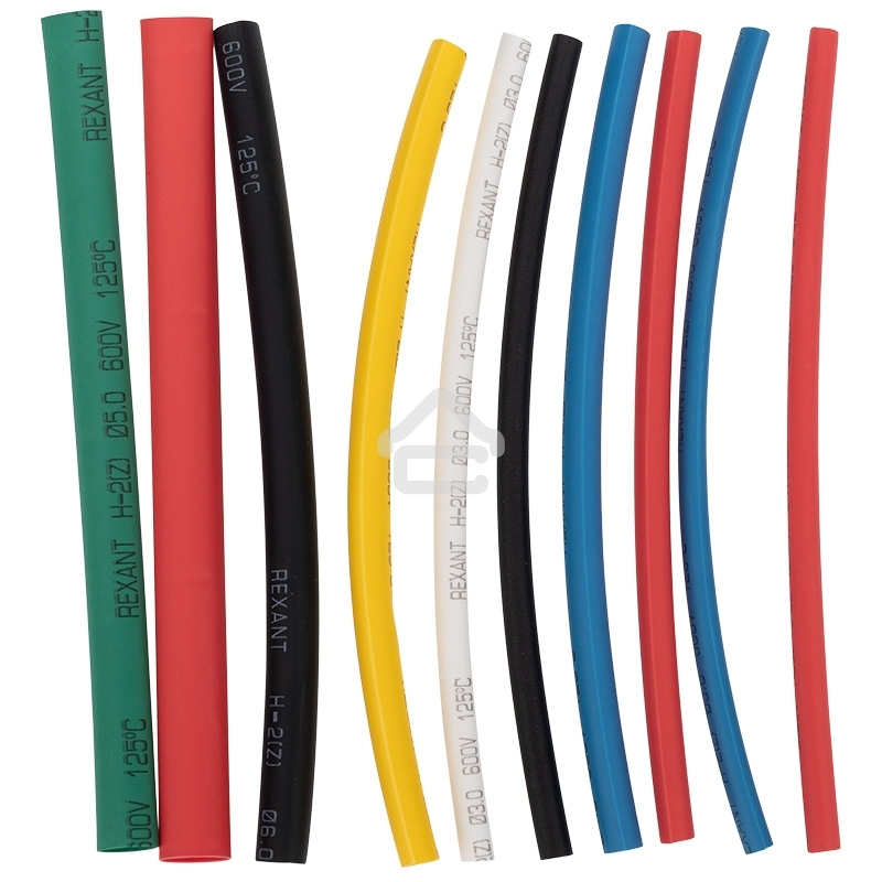 Термоусаживаемые трубки Rexant AUTO 2:1 (Набор 10 шт.)