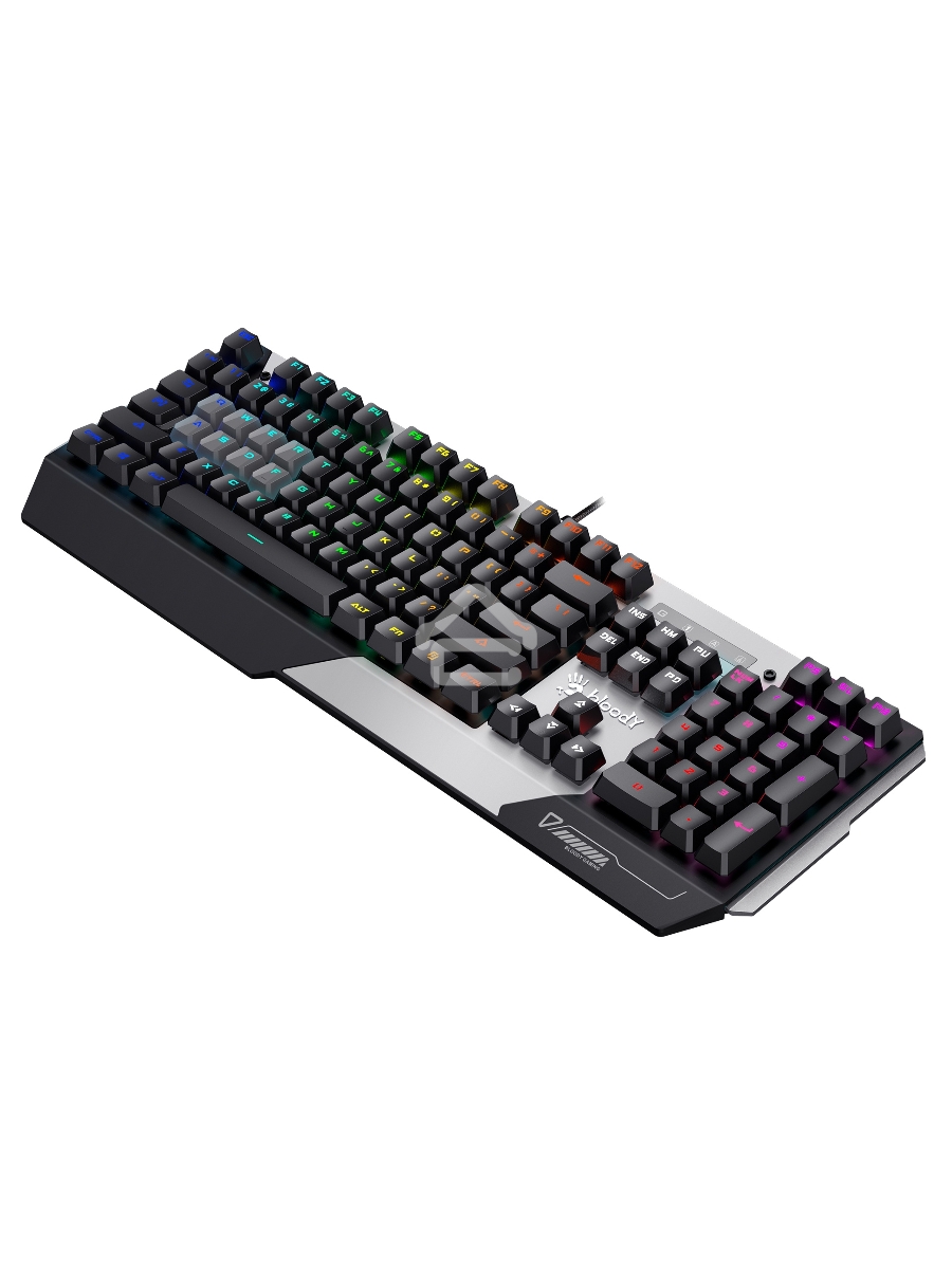 Клавиатура A4Tech Bloody B865N механическая серый/черный USB for gamer LED