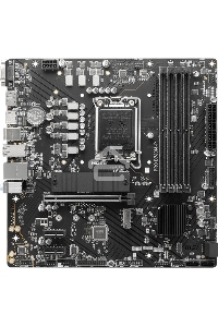 Материнская плата MSI PRO B760M-P DDR5, LGA 1700, Intel B760, 4xDDR5, 4xSATA, 2xM.2, 1xPCIe 4.0 x16, 2xPCIe 3.0 x1, 1xHDMI, 1xDP, 1xVGA, 1x1Gb LAN, 4xUSB-A 2.0, 1xUSB-A 3.2 Gen 1, 1xUSB-C 3.2 Gen 2, 3x3.5 мм, 7.1, mATX