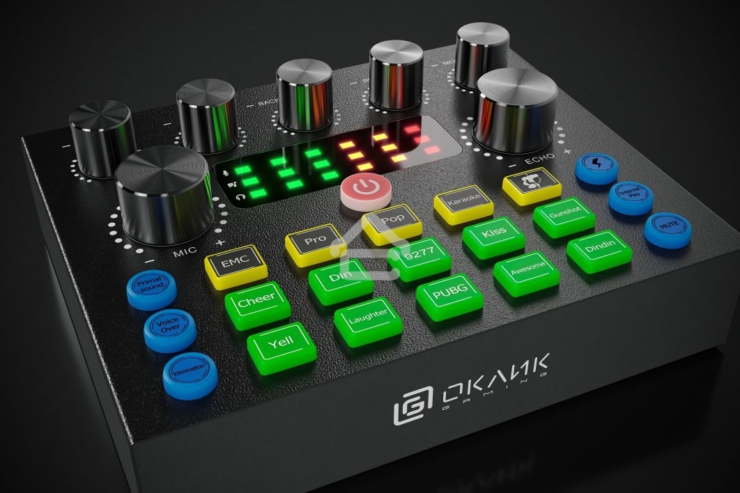 Микрофон проводной Оклик SM-600G 2.5м черный