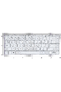Клавиатура для ноутбука HP Pavilion 14-DV 14-DW серебристая
