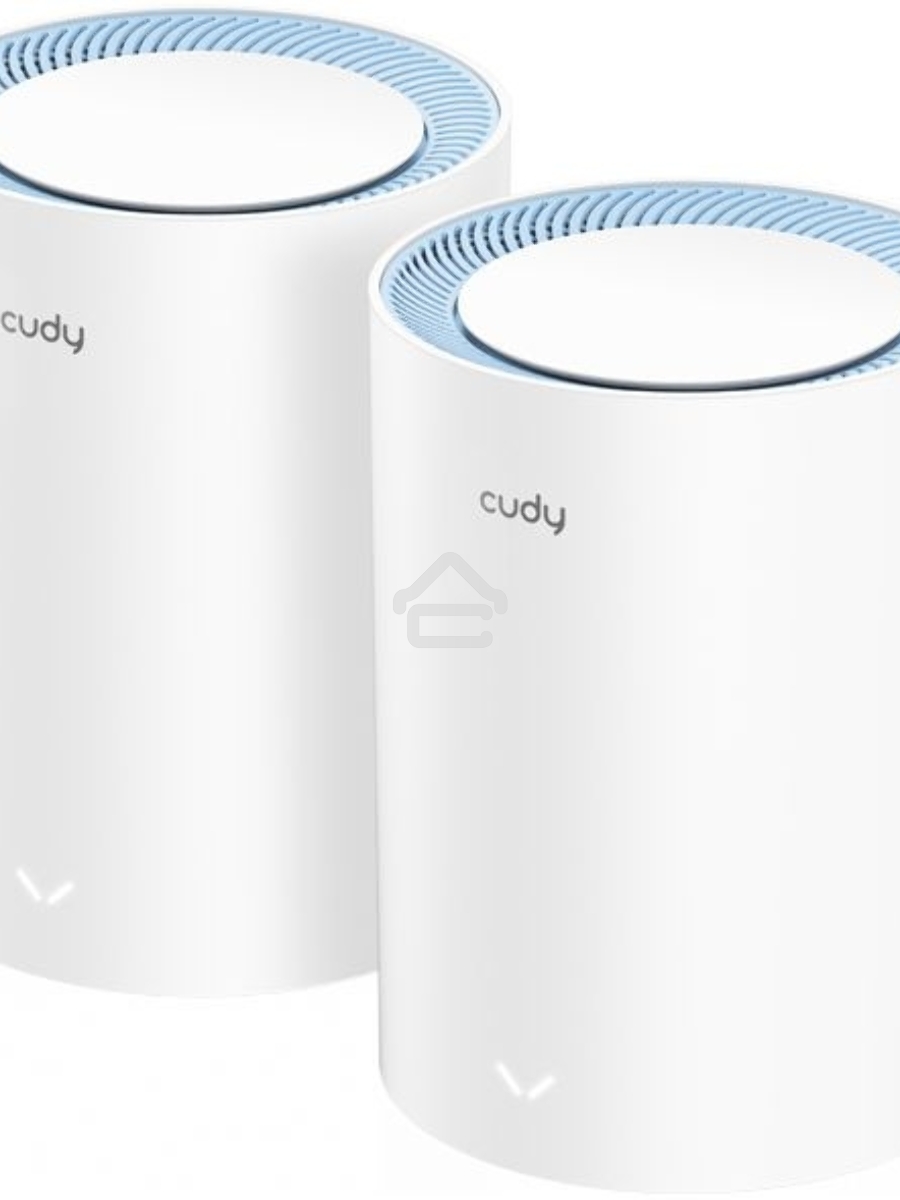 Бесшовный Mesh роутер Cudy M1200 (M1200 2-PACK) AC1200 Wi-Fi белый (упак.:2шт)
