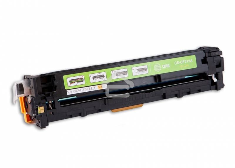 Картридж лазерный Cactus CS-CF212A желтый (1800 стр.) для HP LaserJet Pro 200 M251/M276