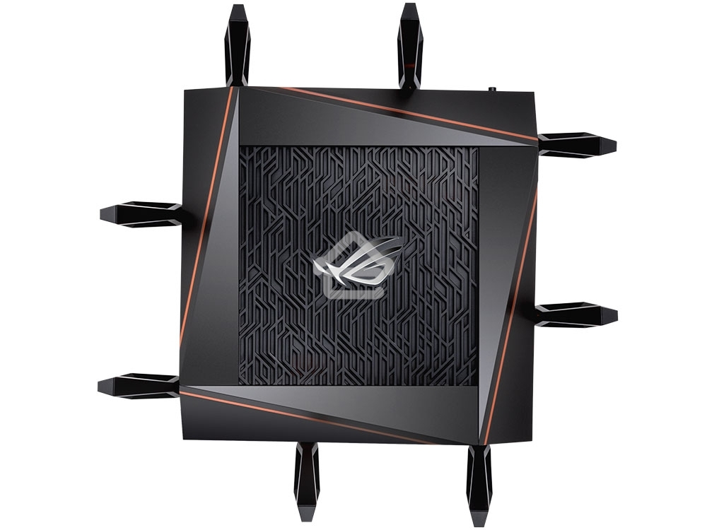 Маршрутизатор ASUS GT-AX11000 Tri-band WiFi 6(802.11ax) Gaming Router –World's first 10 Gigabit Wi-Fi router with a quad-core processor, 2.5G gaming port, DFS band, wtfast, Adaptive QoS, AiMesh for mesh wifi system