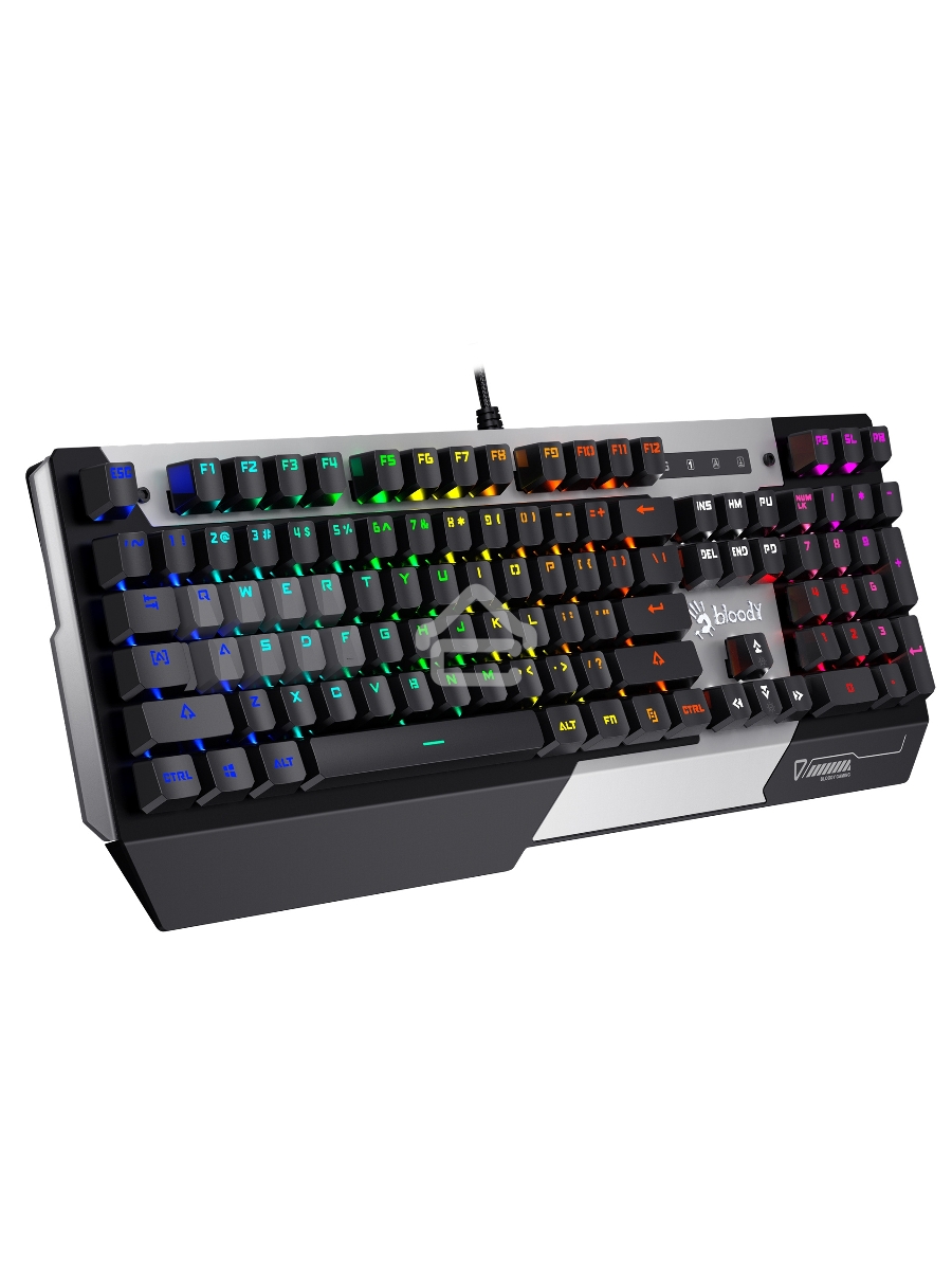 Клавиатура A4Tech Bloody B865N механическая серый/черный USB for gamer LED