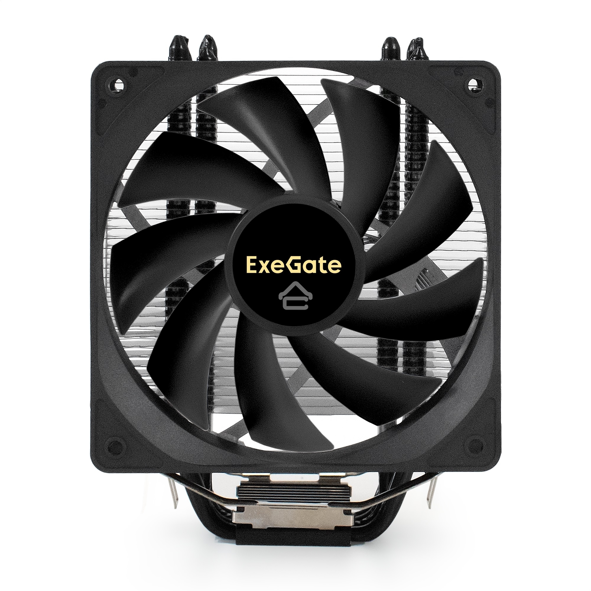 Кулер для процессора ExeGate Dark Magic EE400XL-PWM черный, 120 мм, алюминий/медь, 2400 об/мин, 37 дБ, 4 pin, 140 Вт, 155 мм