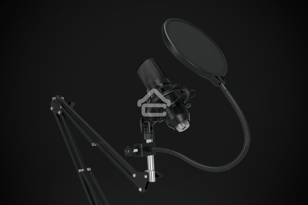 Микрофон проводной Оклик SM-600G 2.5м черный