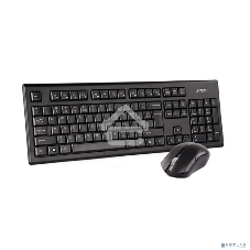 Комплект клавиатура + мышь A4Tech 3000NS клав:черный мышь:черный USB беспроводная Multimedia