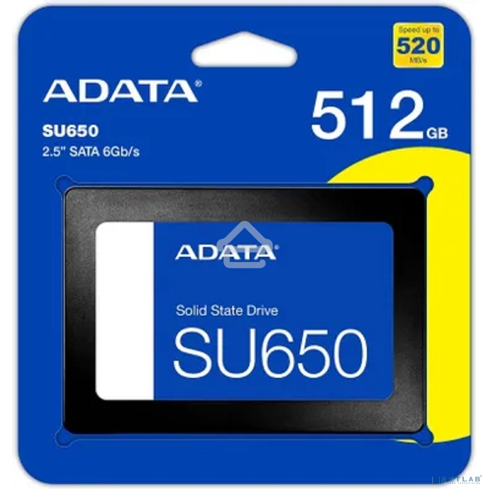 Накопитель SSD ADATA SU650, 512Gb, SATA III, 2.5