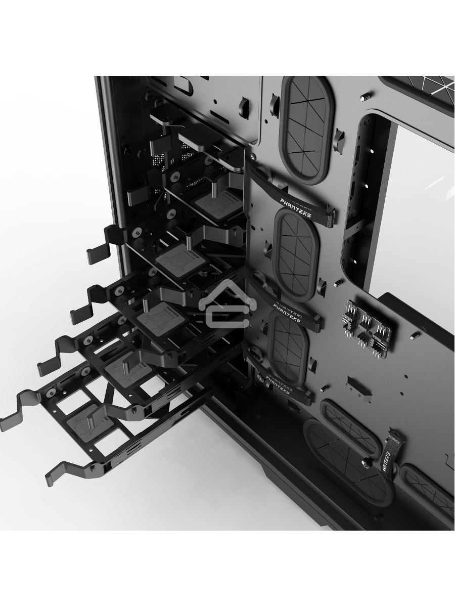Корпус PHANTEKS Enthoo Pro Tempered Glass, Black, без БП, PWM Hub, Full-Tower