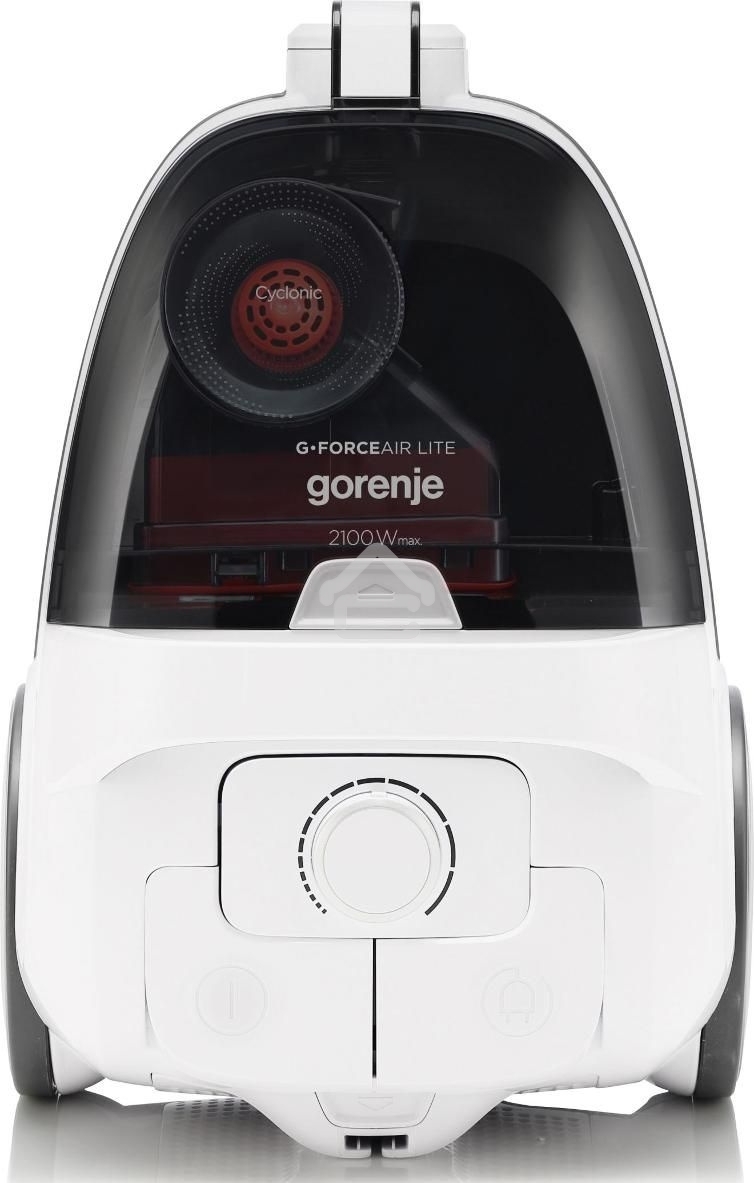 Пылесос Gorenje VC2101GALWCY белый/черный, 300/2100 Вт, уборка сухая, пылесборник контейнер, 3.3 л