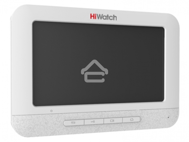 Комплект аналогового видеодомофона HiWatch DS-D100K Антивандальная вызывная панель с камерой разрешением 720 х 576 и ИК-подсветкой до 2м + 7