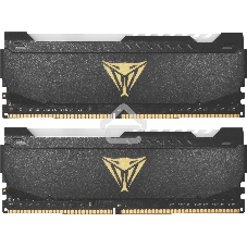 Оперативная память Patriot Viper Steel, DDR4, 64GB (2x32GB), 3200MHz, CL18, DIMM, с радиатором, RGB, черный