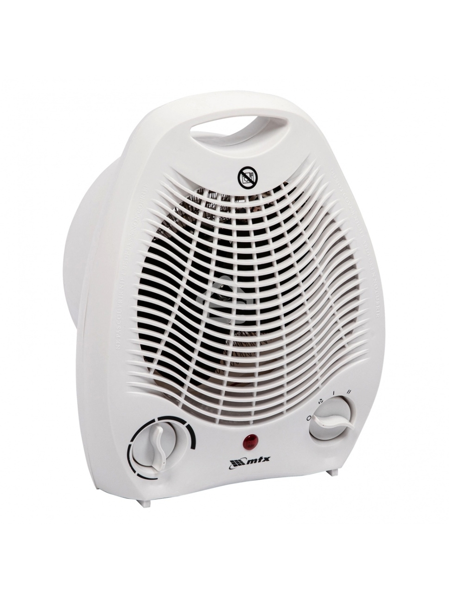Тепловентилятор MTX FHS-2000, белый, 1000/2000 Вт, 25 м2, термостат