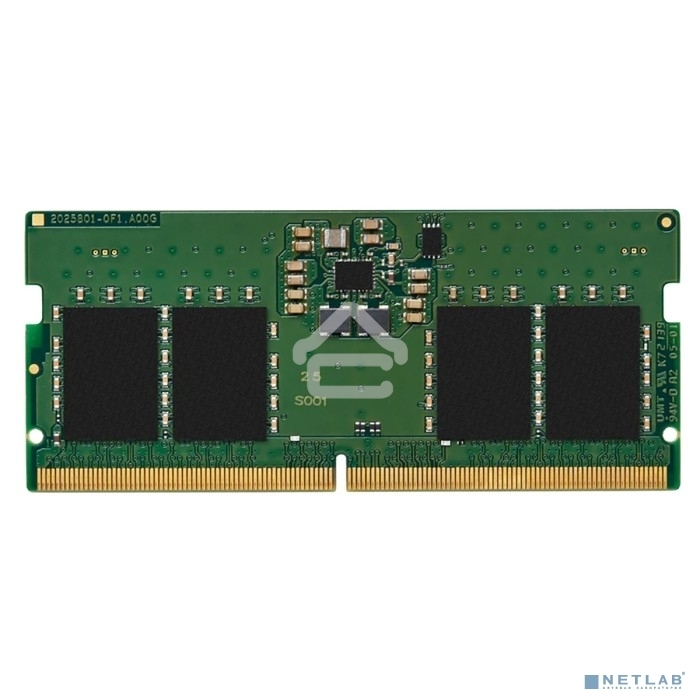 Оперативная память Kingston ValueRAM, DDR5, 8GB (1x8GB), 5600MHz, CL46, SO-DIMM