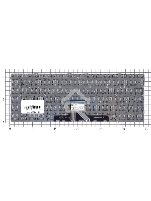 Клавиатура для ноутбука HP Pavilion 14-DV 14-DW серебристая