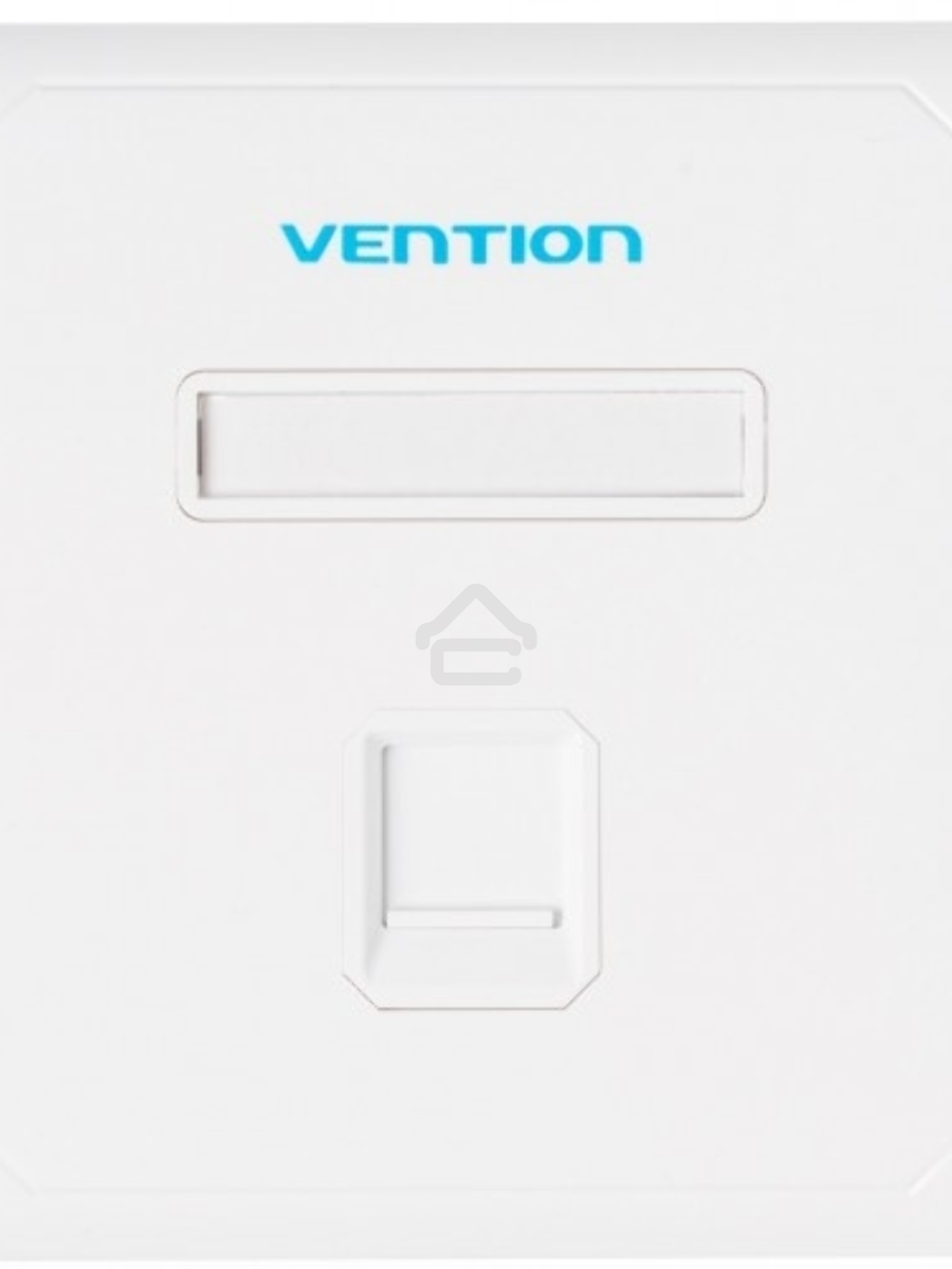 Лицевая панель Vention настенная (тип 86) под модуль Keystone 1 порт Белая