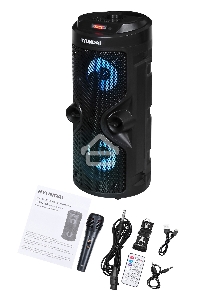 Минисистема Hyundai H-MC150 черный 50Вт/FM/USB/BT/SD/MMC