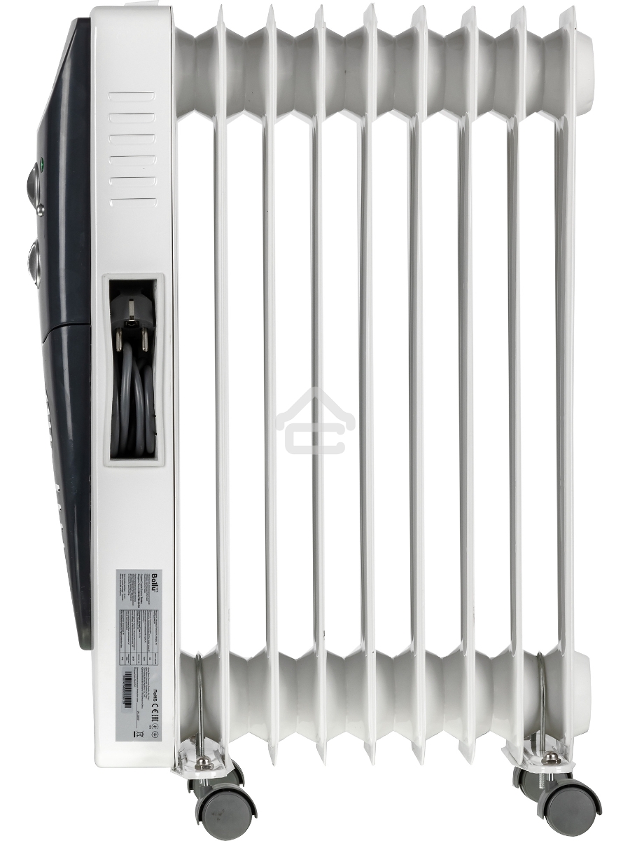 Масляный обогреватель Ballu Turbo BOH/TB- 09FH 2000 (9 секций) белый, 2000 Вт, 28 м2, термостат
