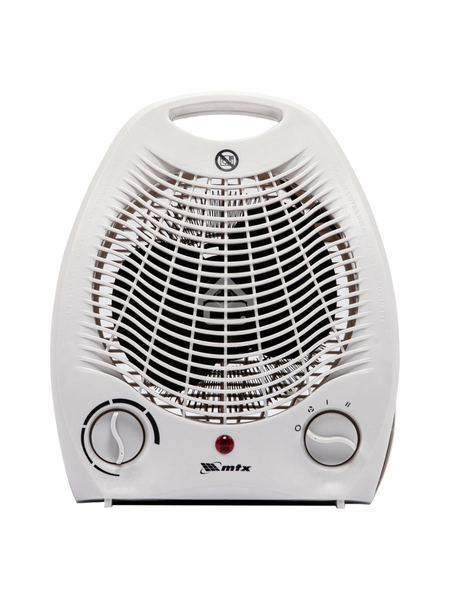 Тепловентилятор MTX FHS-2000, белый, 1000/2000 Вт, 25 м2, термостат